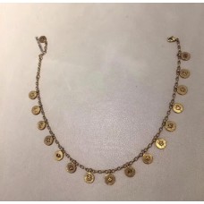 Collection Christian Dior Amulette DAmour Laiton Étoile Ronde Charmante Parure de Bijoux Femme Bracelet/Collier