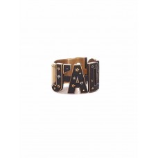 Bague en laiton pour femme avec gravure d'étoile et logo noir en édition limitée Dior JDior Bague en laiton pour femme avec gravure d'étoile et logo noir en édition limitée Dior JDior