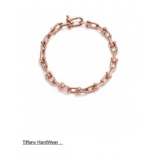 Tiffany Harddwear Bracelet à maillons en or rose 18 carats pour femme, bijoux cadeau