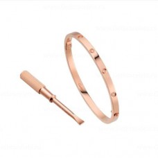 Cartier Love Bracelet SM avec 10 diamants or rose
