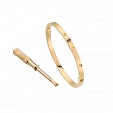 Bracelet Cartier Love SM avec 6 diamants version or jaune