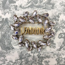 Christian Dior Marquise Bordure Diamant Broche Motif JADIOR Christian Dior Marquise Bordure Diamant Broche Motif JADIOR