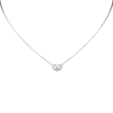 Pendentif Coeur De Cartier Petit Modèle Or Blanc Diamants Pendentif Coeur De Cartier Petit Modèle Or Blanc Diamants