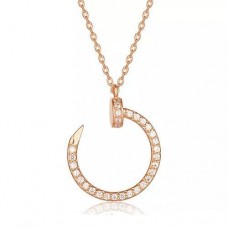Cartier Juste Un Clou Pendentif Or Rose Diamants Cartier Juste Un Clou Pendentif Or Rose Diamants