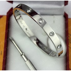 Bracelet Cartier Love Or Blanc 10 Diamants