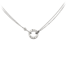 Collier Cartier Love Or blanc Diamants Collier Cartier Love Or blanc Diamants