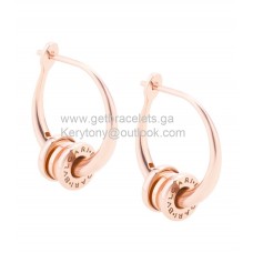 Boucles d'oreilles créoles Bvlgari B.zero1 Or rose et or blanc Boucles d'oreilles créoles Bvlgari B.zero1 Or rose et or blanc