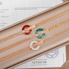 Bvlgari BVLGARI Bracelet Ajouré Double Chaîne Rose Goldest