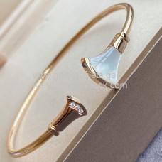 Bvlgari Divas Dream Bracelet Nacre avec Diamants Or Rose 1:1