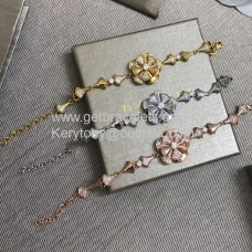 Bracelets Bvlgari Divas Dream Flower avec diamants Or blanc-Or jaune-Or rose