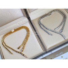 Collier Bvlgari Serpenti Viper Sleek Shapes Or Jaune/Or Blanc Copie