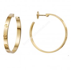 Authentique Cartier Love Clip Grandes Boucles D'oreilles Or Jaune/Or Rose/Or Blanc