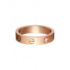Cartier Love Wedding Bank Bague Love en or rose 18 carats avec 1 diamants