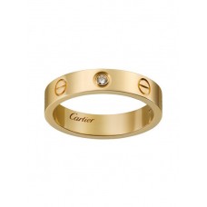 Cartier Love Wedding Band Bague d'amour en or jaune 18 carats avec 1 diamants
