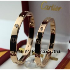  Bracelet Cartier Or Rose 4 Diamants