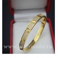 Bracelet Cartier Love Or jaune Diamants
