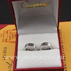 Boucles d'oreilles Cartier Love Or Blanc