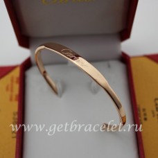 Bracelet ouvert en or rose Cartier
