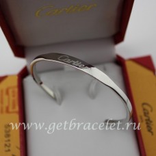 Bracelet ouvert Cartier en or blanc