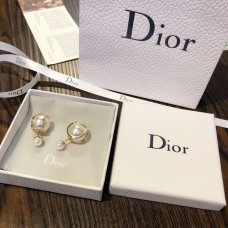 Dior Christian Dior Tribales Planet Boucles d'oreilles en or jaune et perles pour