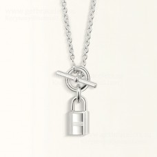 Pendentif Hermes Amulettes Cadenas en Argent Massif
