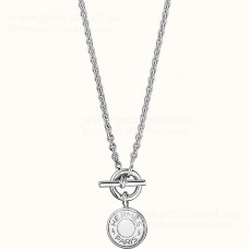 Pendentif Hermes Amulettes H Confettis en Argent Sterling