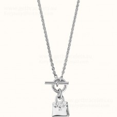 Pendentif Hermes Birkin Amulette en argent