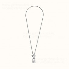 Pendentif Hermes Cadenas Kelly en argent