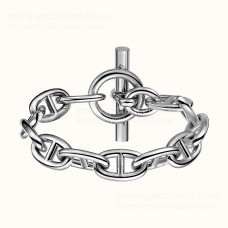 Hermes Chaine DAncre Bracelet Small en Argent Sterling Femme Singapour