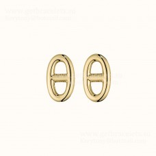 Boucles d'oreilles Hermes Chaine D'Ancre en Or Jaune