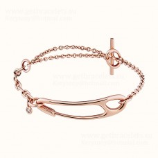 Bracelet Hermes Chaine D'Ancre Punk Avec 1 Bijoux En Diamant