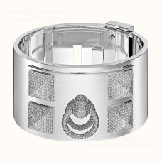 Hermes Collier de Chien Bracelet Or Blanc avec Diamants Prix
