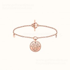 Hermes Ex-Libris Bracelet Rose Gold Party Lady Bijoux