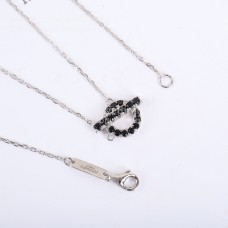 Collier Hermes Finesse avec pierres précieuses spinelles noires en or blanc Collier Hermes Finesse avec pierres précieuses spinelles noires en or blanc