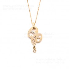 Collier Hermes Trio Farandole Avec 1 Diamants Or Rose/Argent Collier Hermes Trio Farandole Avec 1 Diamants Or Rose/Argent