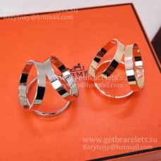 Bague/boucle foulard Hermes Trio en or blanc/or jaune/or rose