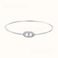 Hermes Femmes Bracelet Ronde Avec Diamants Argent/Or Rose/Or Jaune Classique