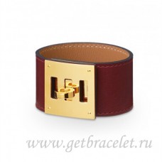 Hermes Kelly Dog Bracelet Café Avec Or Hermes Kelly Dog Bracelet Café Avec Or