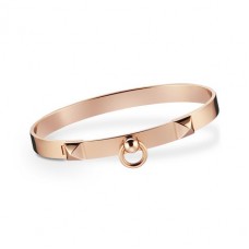Hermes Collier de Chien Bracelet Or Rose
