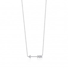 Tiffany Palomas Graffiti Flèche Diamants Pendentif 925 Collier en Argent Sterling Royaume-Uni