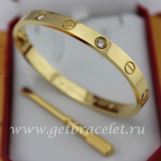  Cartier Bracelet Love Homme et Femme Or Jaune 4 Diamants