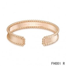 Van Cleef And Arpels Bracelet Ouvert En Or Rose