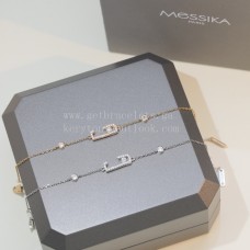 Messika Bracelet Chanceux Pavé Diamants Or Rose Or Blanc