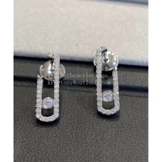 Messika Boucles d'oreilles Lucky avec Pavé Diamants Or Blanc