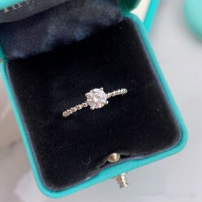 Tiffany – bague à quatre griffes en argent sterling 925, bijoux féminins avec diamants