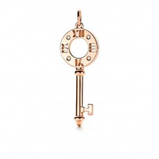 Collier avec pendentif clé percée en or rose Tiffany Keys Atlas pour prix britannique tonique
