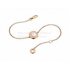 Bracelet BVLGARI BVLGARI en or rose avec nacre