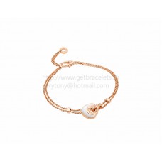 Bracelet BVLGARI BVLGARI Cuore en or rose avec nacre Bracelet BVLGARI BVLGARI Cuore en or rose avec nacre