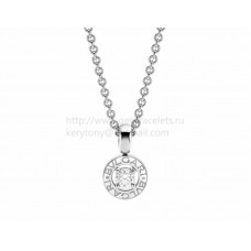Pendentif diamant BVLGARI BVLGARI avec chaîne en or blanc