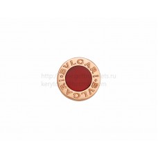 BVLGARI BVLGARI MAKE YOUR PAIR Boucles d'oreilles simples en or rose serties de cornaline